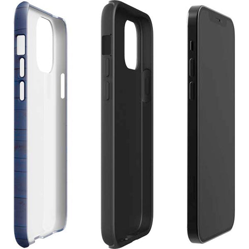 Guam Flag Dark Wood iPhone 12 Pro Impact Case